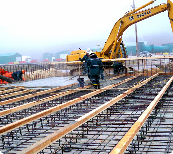 Staircase with modern handrails